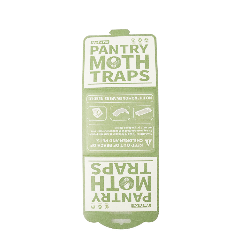 Vert's Ori Pantry Moth Trap, Non-Toxic with No Insecticides, Sticky Glue Trap with Pheromones, Safe for Food and Cupboard (6 Pack)